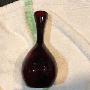 Depression glass vase
